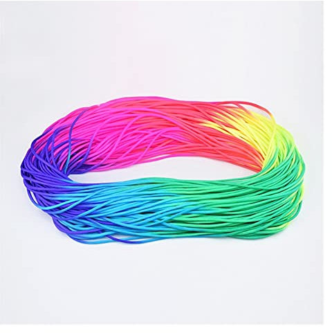 RH-HPC Hochfestes Kletterseil 4mm 7 Strang Multifunktionsfunktion bequem für Home Textil Schuhe Tasche Armband Wandern Camping Nylon Seil Klettern im Freien.