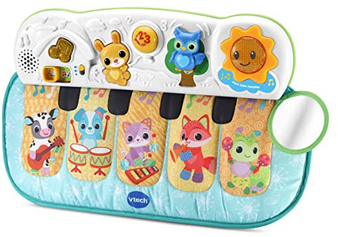 VTech Baby Piano bebé Pataditas Musicales, Juguete de Cuna para bebés +3 Meses, Versión ESP.