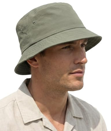 Zylioo Fischerhut XXL/XL/L, Großer Kopf UV Anglerhut,Sonnen Schutz Bucket Hats, Sommer Schnelltrocknend Golf Hat