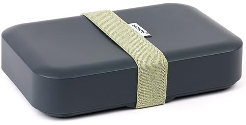 Amuse nachhaltige Brotdose Erwachsene & Brotdose Kinder (950ml) | Brotbox Erwachsene aus 100% recyceltem Kunststoff, Gummiband aus recycelten Denim-Jeans | Jausenbox Erwachsene | Lunchbox Erwachsene