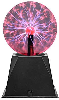 Lámpara eléctrica de bola de plasma con sensor de sonido táctil, 4/5/6/8 pulgadas, accesorios para fiesta de cumpleaños