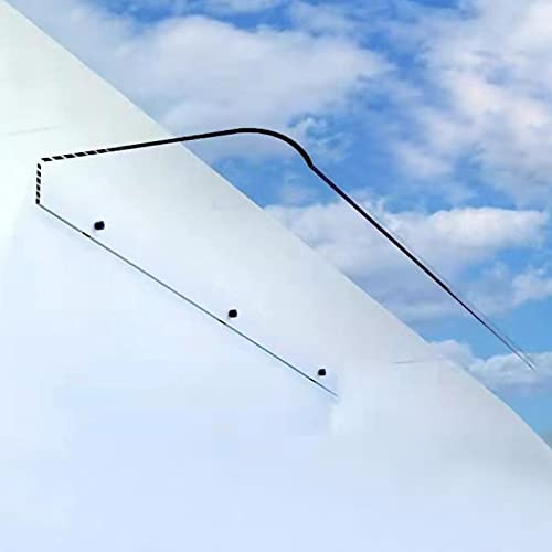 Türüberdachung Außenüberdachung,Transparent Polycarbonat Pultvordach,Terrassenüberdachung,Fenster Regenschutz Haustürdach,Türvordach Pultbogenvordach,Garten Vordach für Haustür (40x110cm/16 x43)