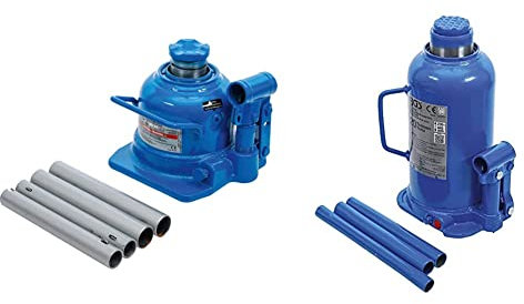 BGS 70041 | Hydraulischer Flaschen-Wagenheber | extra flach | 10 t | Stempelwagenheber/Kompakt-Wagenheber & 9888 | Hydraulischer Flaschen-Wagenheber | 20 t | Stempelwagenheber/Kompakt-Wagenheber