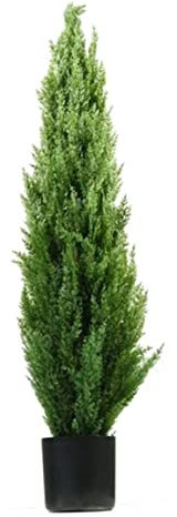 DRMEE Aartificial Plants Indoor Artificial Pine Cypress Potted Indoor Outdoor Pine Tree Artificial Green Plant Bonsai Artificial Tree Desktop Bonsai Floor Plant (Size : 150cm)