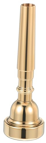 Trompetenmundstück aus Messing in Gold, Trompetenzubehör für Anfänger | Ersatzmundstück, Klarer Klang, Robust und Leicht zu Tragen, für Erfahrene Spieler