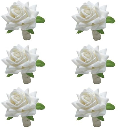 Serviettenringe in Rosenform, Blumen-Serviettenringe, Serviettenhalter für Hochzeit, Tischdekoration, Hochzeitsbankett, Geburtstagsparty, 6 Stück