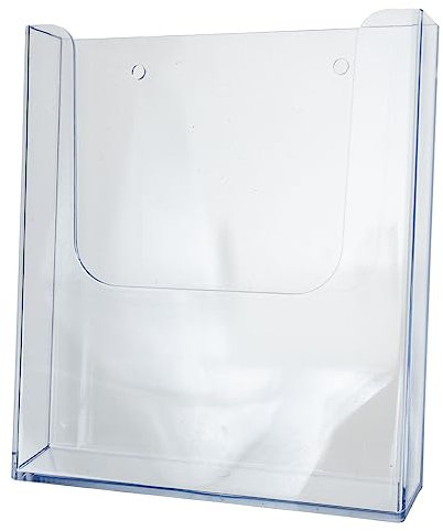STOBAZA Wandmontierter Acryl Briefablage Organizer Robuster Mail Organizer Für Dokumente Prospekte Magazine Hängend Mit Vorgebohrten Löchern Transparenter Wandhalter Für Büro Und Zuhause