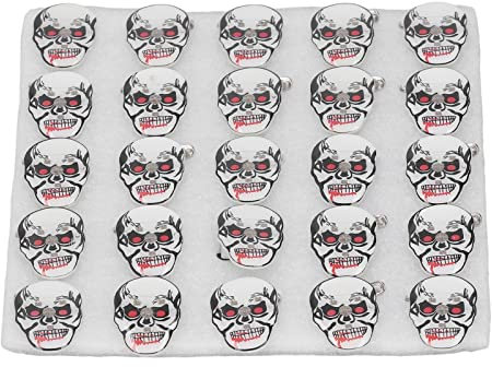 Halloween-Brosche, Anstecknadel, Halloween-Brosche, blinkende LED-Brosche, Totenkopf-Brosche