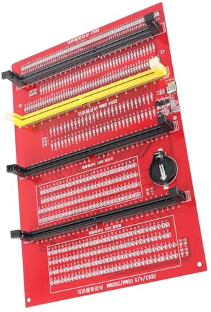 Ausla Ddr4 Tester RAM-Speichertester, Tragbarer Diagnoseanalysator für DDR3 DDR4 DDR5UDMM DDR5RDIMM, Dual-Power-Modus, LED-Leuchten, Testen von Datenkabeln