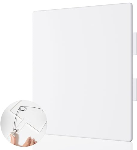 Morvat Adjustable Spring Access Panel 14x14 Inches, for Drywall, Ceiling, Electrical, Plumbing Heavy-Duty & Easy Install, Wall Hole Cover Plate, White | Fits 9x10 - 14x14 Inches | (1-Pack)