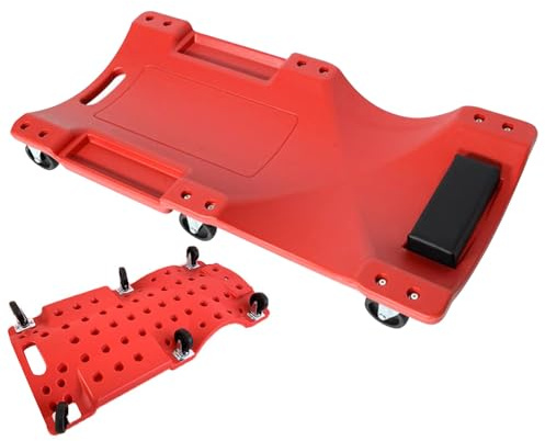 Duroecsain Rouleau mécanique bas de voiture Plateau roulant pour travail automobile Plateforme de 91 cm avec roues antidérapantes et antibruit pour changement d'huile, rotation des pneus et réparation