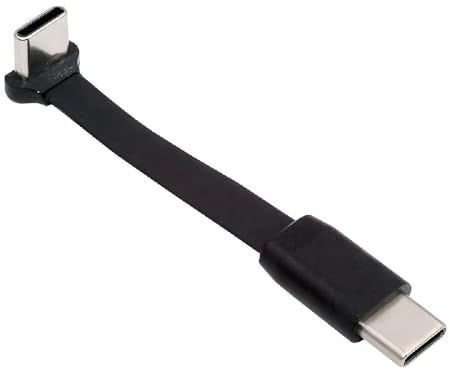 cablecc Cavo piatto ultra sottile maschio-maschio per ricarica rapida da 65 W e sincronizzazione dati, estensione maschio-femmina per laptop, tablet, telefoni