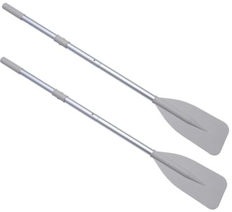 Yardwe Pagaie Bateau Portable Détachable Alliage Aluminium Gris Rames Légères Et Pliables pour Kayak Canoë Et Bateau Flottant