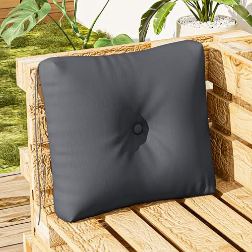 LELEFIDO Cojín de Esquina 40x40 cm – Almohadilla Acolchada para palets, Accesorio de jardín y decoración, para terraza, jardín, balcón y salón, Moderno para sofá