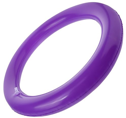 HOUDERCO Sicherheitsring für Yogabälle, Lila PVC, Runde Aufblasbare Basis | Gymnastikball Halterung, Stabiler Halt Beim Workout und Exercise, Passend für Yoga Ball