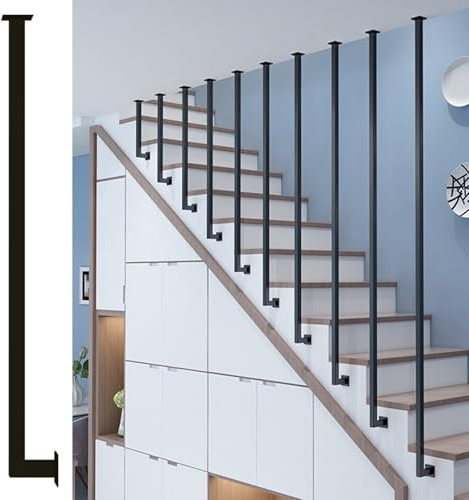 Balaustra per scale Balaustra in metallo, Colonna per ringhiere a palo quadrato per corridoi, pilastri divisori per foyer, decorazioni per la casa e protezione contro le cadute