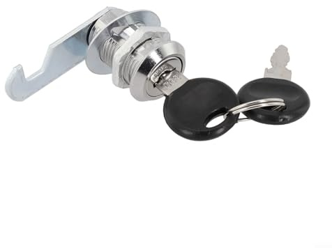 Per serratura dell'armadio per una conservazione sicura viene fornito con 2 chiavi, acciaio laminato a freddo adatto per vari tipi di porte (25 mm)