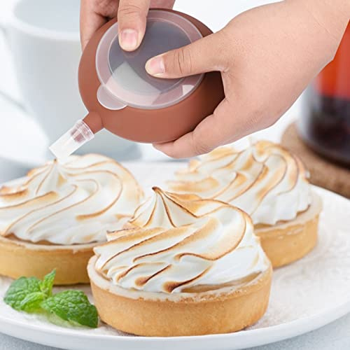 LiebeWH Stampo da Forno in Silicone Morbido per Macaron, Facile da Riutilizzare con Ugello per Decorare, Lunga Durata