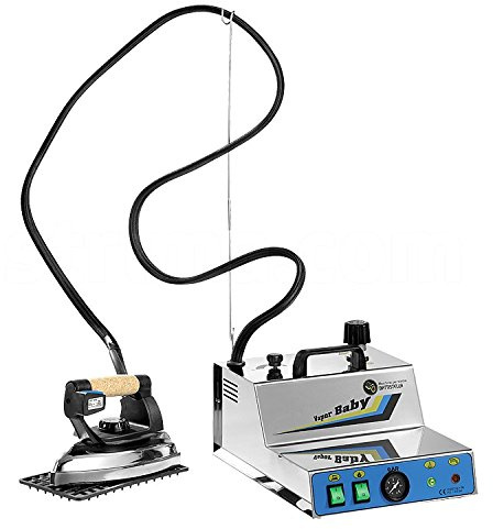 BATTISTELLA Vaporbaby Inox Ironing System Steam Generator, 1.4L, Non-Stick Soleplate, Safety, Even Heat Distribution, 1800W, 240V, 50Hz, 7kg
