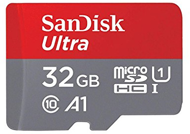 Tarjeta de Memoria SanDisk Ultra Android microSDHC UHS-I de 32 GB con Adaptador SD, Velocidad de Lectura hasta 98 MB/s, Clase 10, U1 y A1