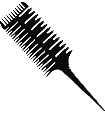 1st Choice Professional Hair Combs for Women Styling Hair Combs Plastic Weaving Combs for Highlighting,3-Way Weaving & Sectioning Foiling Comb for Hair Coloring, Highlighting, Balayage
