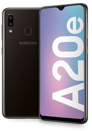 Samsung Galaxy A20e Smartphone, Display 5.8 HD+, 32 GB Espandibili, RAM 3 GB, Batteria 3000 mAh, 4G, Dual SIM, Android 9 Pie, [Versione Italiana], Black