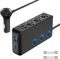 PD 30W 12V Verteiler 200W Kfz Zigarettenanzünder Adapter Auto Ladegerät 3 Mehrfach Steckdose DC 24V Stecker Ladekabel Splitter mit Schalter 4 USB Anschlüsse für Handy Sitzheizung GPS DashCam Navi