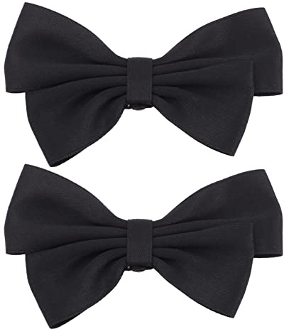 Holibanna Handmade Bow Knot Shoe Buckle Pair Easy Install Decorative Bow Shoe Clips for Women Party Wedding Accessories