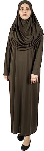 Muslim One-Piece Prayer Dress for Women,Abaya Dress,Islamic Dress,Full lenght Hijab