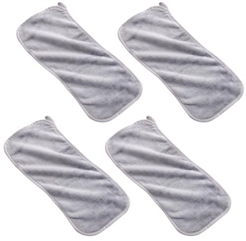 Lot de 4 Chiffons démaquillants pour Le Visage - Chiffons de Nettoyage pour Le Visage - Chiffons en Microfibre Douce - Lavables - pour démaquillage - Petits Chiffons de Nettoyage pour la Peau -