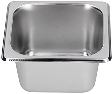 ANKROYU Bol Alimentaire en Acier Inoxydable, Bols Mélangeurs en Acier Inoxydable Saladier avec Bec, Verseur et Mesure Bol en INOX Cuvette de Buffet Cuvette carrée isolée pour comptoir