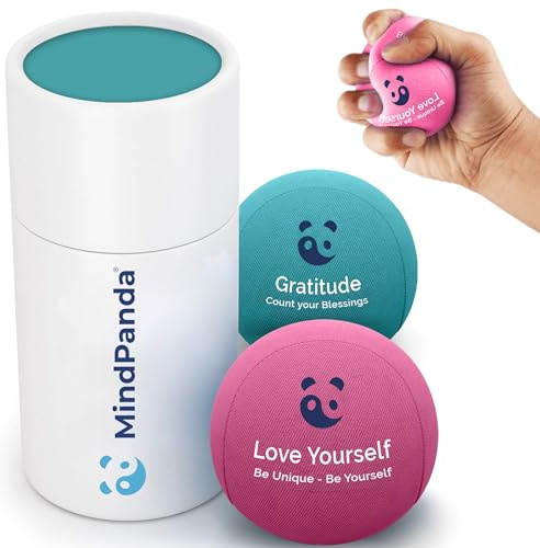 MindPanda Geist & Körper Gel-Stressball für Erwachsene – Handtherapie Anti Stress Bälle Quetschbälle mit dualer & dreifacher Dichte – Angst und Stressabbau – Griffstärkender Handtrainer, Fingertrainer