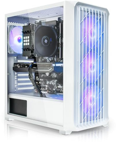 SYSTEMTREFF Gaming PC weiß AMD Ryzen 9 7950X 16x5.7GHz | Nvidia RTX 4070 12GB DX12 | 1TB M.2 NVMe | 32GB DDR5 RAM | WLAN Desktop Computer Rechner für Gamer, Zocker & Streamer