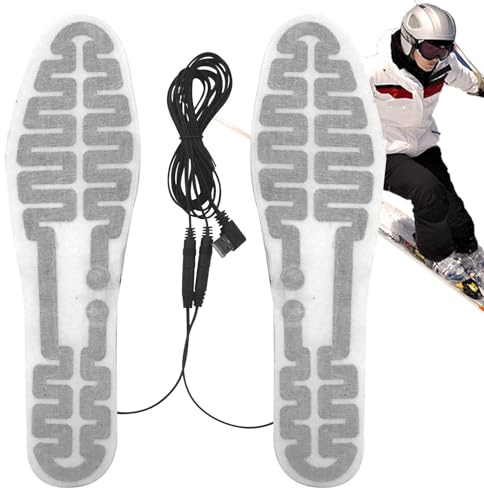 Semelles chauffantes pour hommes femmes,Chauffe-pieds électriques USB pour l'hiver | Semelles chauffantes réglables en deux tailles Chauffe-pieds pour chaussures de sport Bottes Chaussures en cuir
