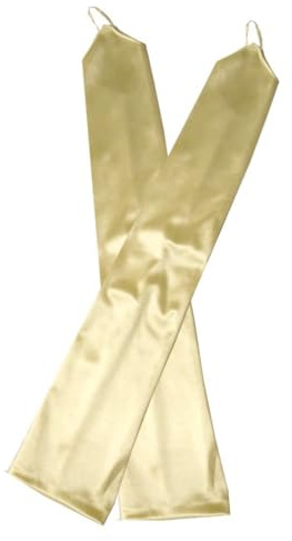 Anevous Satin Fingerlose Lang Handschuhe für Frauen, Opera Handschuhe, Damen Handschuhe Classic, Länge Handschuhe Accessoires für Hochzeit Dinner Partys Fest 1920er Jahre Zubehör