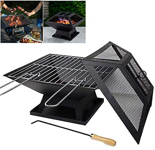 bttllke Foyer d'extérieur pour Barbecue, brasero, Table Portable, poêle, Jardin, Camping, Barbecue, fête