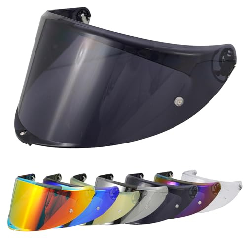 VCOROS Helmvisier für K6/K6s Motorradhelm Visier | Motorrad Windschutzscheibe Helm Visier passen,Helmlinsenvisier Vollgesichtsanpassung