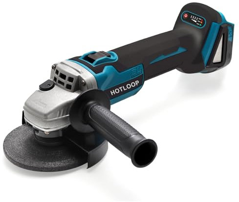 Akku Winkelschleifer Kompatibel mit Makita 18V Akku, 7000 RPM Bürstenloser Motor Kabelloser Winkelschleifer zum Schneiden, Schleifen, Polieren, usw. (Akku nicht enthalten)