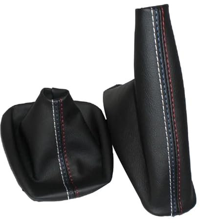 Schaltknäufe Für 3er E36 E46 Für M3 Auto Schalthebel Handbremse Gamasche Schaltsack Schwarz Ledermanschette Schaltknauf