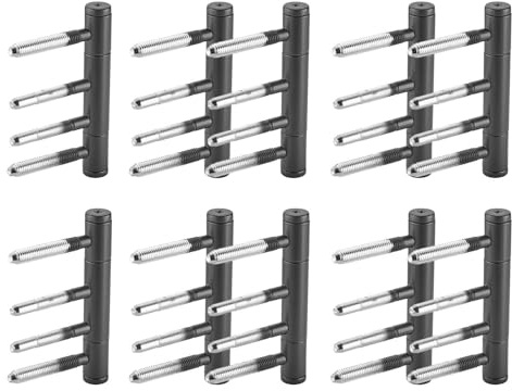 SOTOOLS 5 Paar Türband, schwarz matt, 3-teilig, Nylon-Gleitlager | 5er-Set, 5 Paar (10 Stück), robust, pulverbeschichtete Oberfläche, für hohe Stabilität an Zimmertüren.