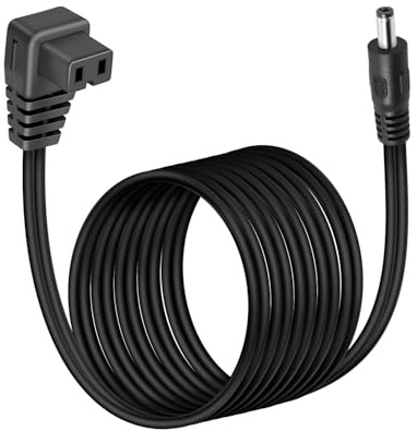 YANBORONSN 14AWG DC Auto Kühlbox Kabel,DC5521 zu 12V Auto Kühlschrank Netzteil Kabel,DC5,5MMx2,1MM 12 Volt Auto Kühlschrank Verlängerungskabel für Kompressorkühlbox,Camping & Outdoor(3M)