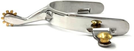 Equine Smile ES1089 Western Reitsporen breite Sonnenrad Kupfer Rowel | Spur Sporen zum Reiten, Ausführung Sonnenradsporen Cowboy Radsporen Edelstahl Pferdesporen rostfrei Damen Herren Reitsport
