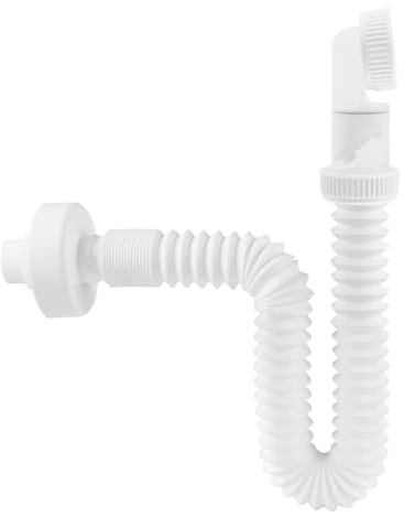 Tuyau de vidange d'évier de cuisine, siphon de lavabo réglable, rotation à 360°, siphon de vidange d'évier pour douche, lavabo, marine, cuisine, salle de bain, buanderie, camping-car, lavabo