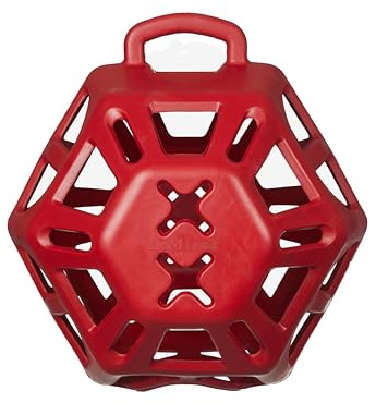 LeMieux Hay Ball - Ultimate Stable Boredom Buster - Holds Approx 2kg Hay - Chilli