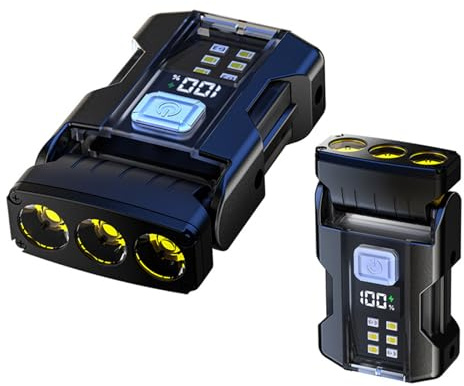 Mini LED Taschenlampe, Mini EDC Taschenlampe, USB-C Wiederaufladbar Clip auf Taschenlampe, 180° Drehbar Tragbare Notlicht, Schlüsselanhänger Lichter für Auto Reparatur Camping Arbeitslicht Wandern