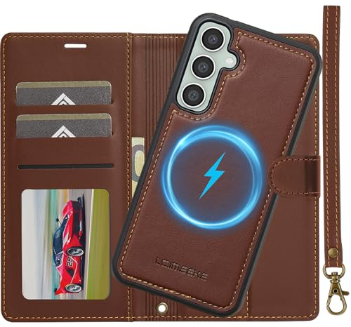 Coque pour Samsung Galaxy S26 Plus 5G, 2 en 1 Amovible Housse en Cuir Etui Folio à Clapet Dragonne, Portefeuille RFID Blocage, Béquille, Fentes pour Cartes, Folio Magnetique Etui pour Samsung S26 Plus
