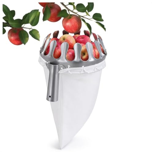 com-four® Obstpflücker zum Ernten von Äpfeln, Kirschen und Pflaumen