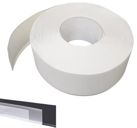 MadeInNature Flexible Sockelleiste Selbstklebend PVC Profi Trockenkleber Hohe Qualität 50 mm, 70 mm oder 100 mm Länge wählbar (Höhe 100 mm x Länge 30 ml, Weiß)