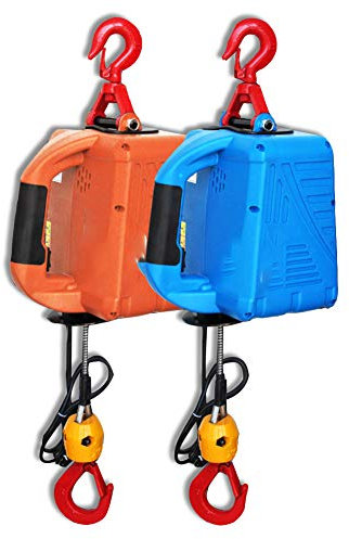 WUK Palan électrique 1500W, guindeau électrique 220V avec télécommande sans Fil, palan de Levage Portable 100/200/300 / 500KG Grue électrique