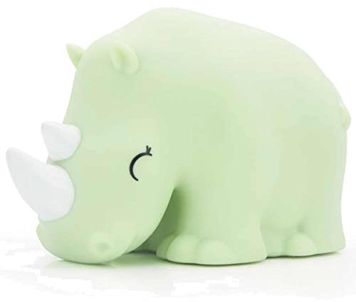 DHINK - Mini veilleuse Rhinocéros - Lampe de nuit pour chambre bébé et enfant avec minuteur et changement de couleur - DHINK477-01